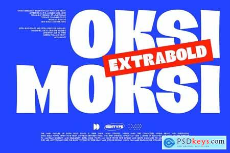 Oksi Moksi - Extra Bold Font
