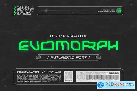 Evomorph - Futuristic Font