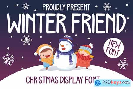 Winter Friend - Christmas Display Font