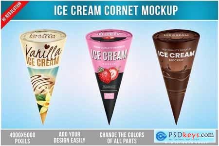 Ice Cream Cornet Mockup