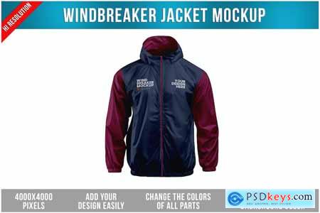Windbreaker Jacket Mockup