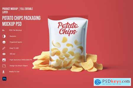 Potato Snack Packaging Mockup