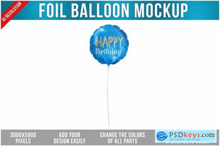 Foil Balloon Mockup