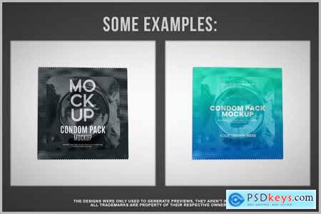 Condom Pack Mockup