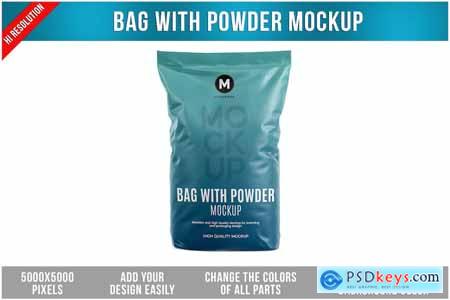 Bag with Powder Mockup