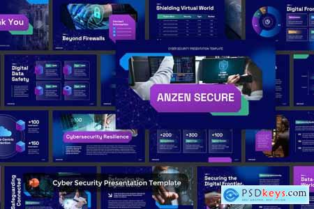 Anzen Cyber Security PowerPoint Template