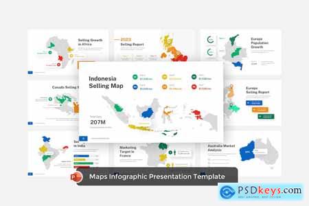 Maps Infographic PowerPoint Presentation