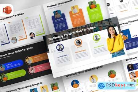 Testimonial Infographic PowerPoint Template