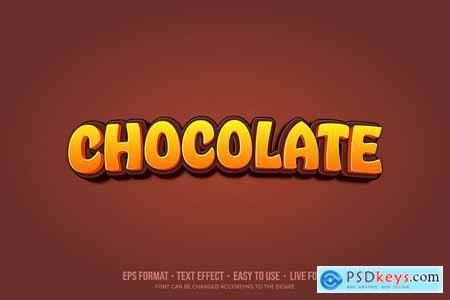 Chocolate 3D Text Effect