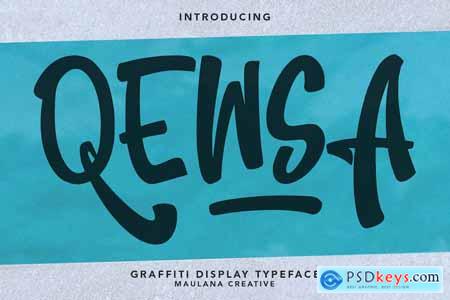 Qewsa Graffiti Display Typeface