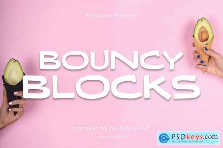 Bouncy Blocks - Decorative Font