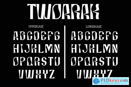 Twoarak - Psychedelic Font