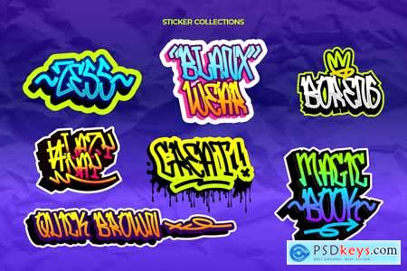 Zerosky - Urban Graffiti Font