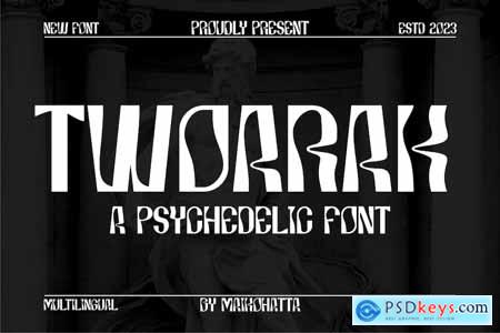 Twoarak - Psychedelic Font