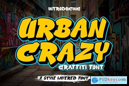 Urban Crazy - 3d Layered Graffiti Font