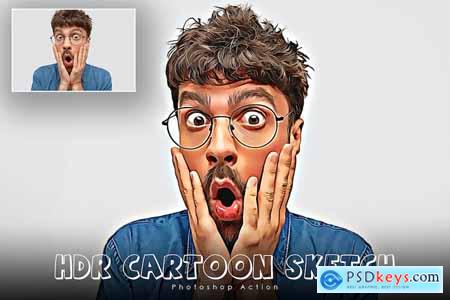 HDR Cartoon Sketch photoshop action