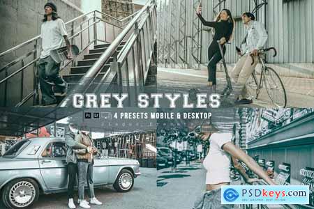 Grey Styles 4 Lightroom Presets Mobile & Desktop