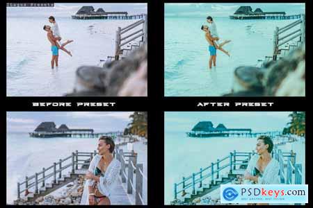 Island Blue 4 Lightroom Presets Mobile & Desktop