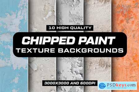 10 Chipped Paint Texture Background