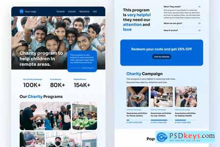 Charity Programs Email Newsletter Template-sketch