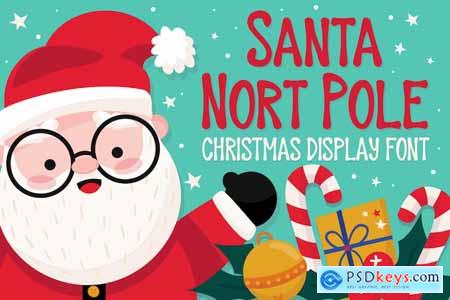 Santa Nort Pole - Christmas Display Font