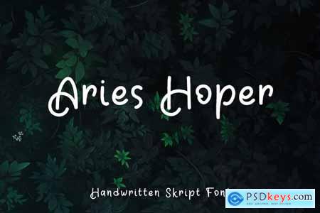 Aries Hoper - Script font