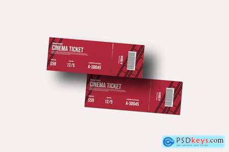 Ticket PSD Mockup