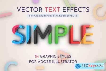 54 Vector Text Effects