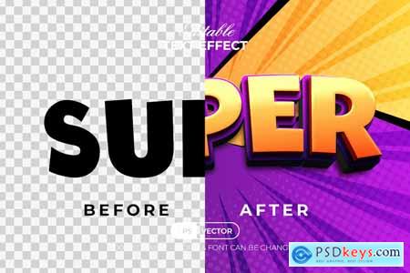 Super 3D Text Effect Comic Style