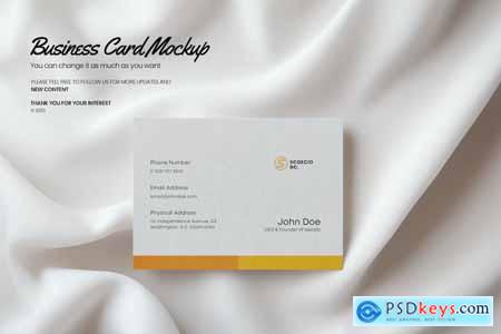 Fresh & Clean Business Card Mockup