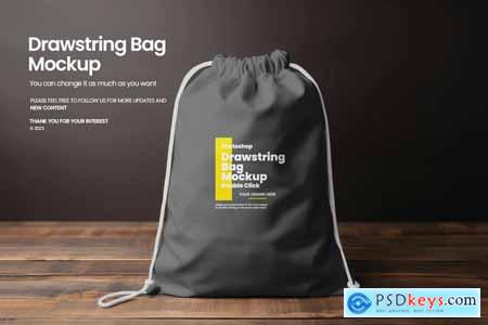 Drawstring Bag Mockup