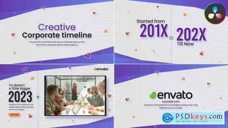 Creative Corporate Timeline Slideshow for DaVinci Resolve 48846774