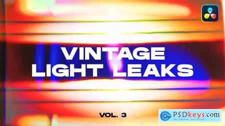 Vintage Light Leaks Transitions VOL. 3 DaVinci Resolve 48988553