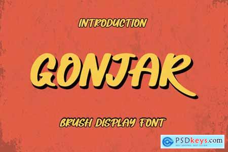 GONJAR - Brush Display Font