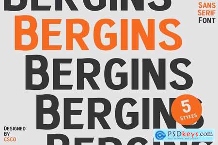 Bergins – Grotesque Sans Serif
