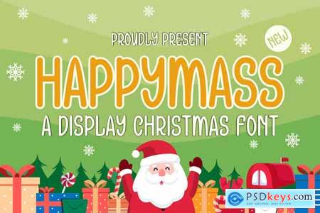 Happymass - Display Christmas Font