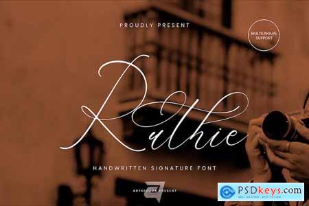 Ruthie - Handwritten Signature Font