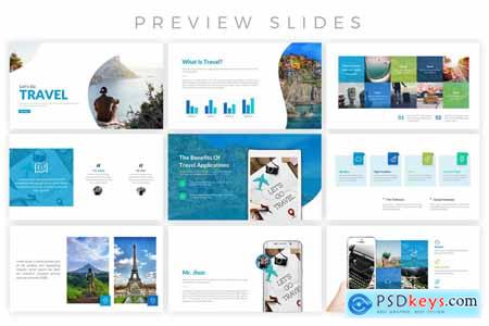 Blue Travel PowerPoint Template