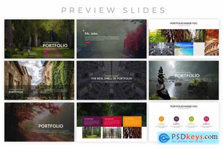 Portfolio Layout PowerPoint Template