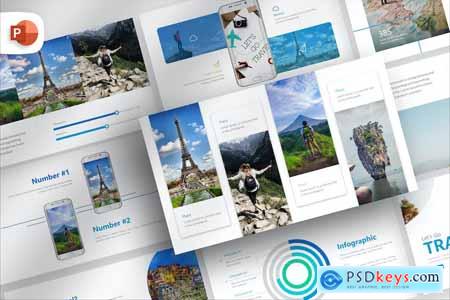 Blue Travel PowerPoint Template