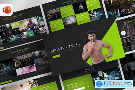 Dark Trendy Fitness PowerPoint Template