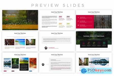 Portfolio Layout PowerPoint Template