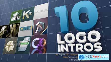 10 Cinematic 3D Logo Intros Pack 44613844