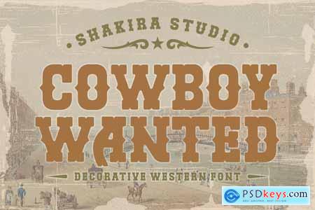 Cowboy Wanted - Western Retro Serif