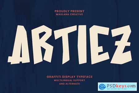 Artiez Graffiti Display Typeface