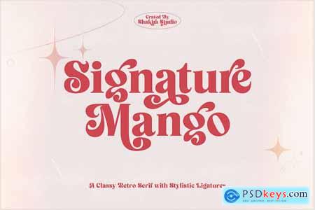 Signature Mango - Retro Serif Font