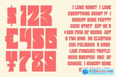 Alvani Psichedelic Display Typeface