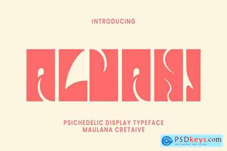 Alvani Psichedelic Display Typeface
