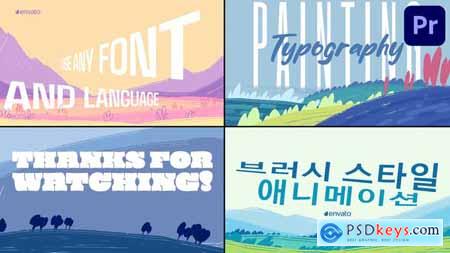 Painting Typography Premiere Pro MOGRT 48934792