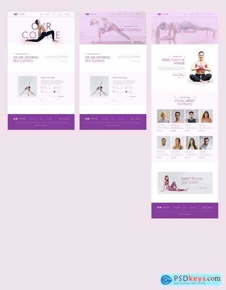 Yoga & Wellness Website UI Template for Figma
